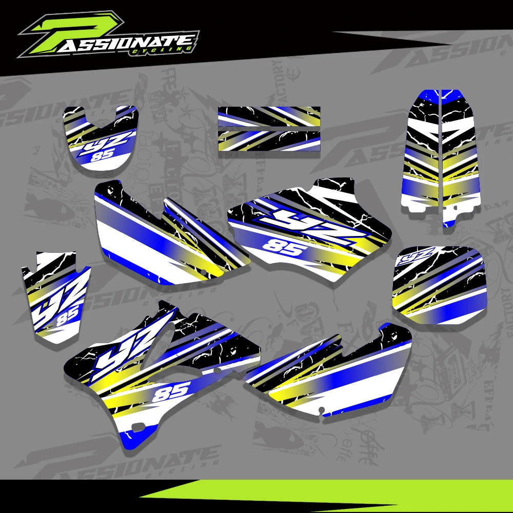 Kit Déco Graphique Yamaha YZ85 2002-2014 (4 Designs)