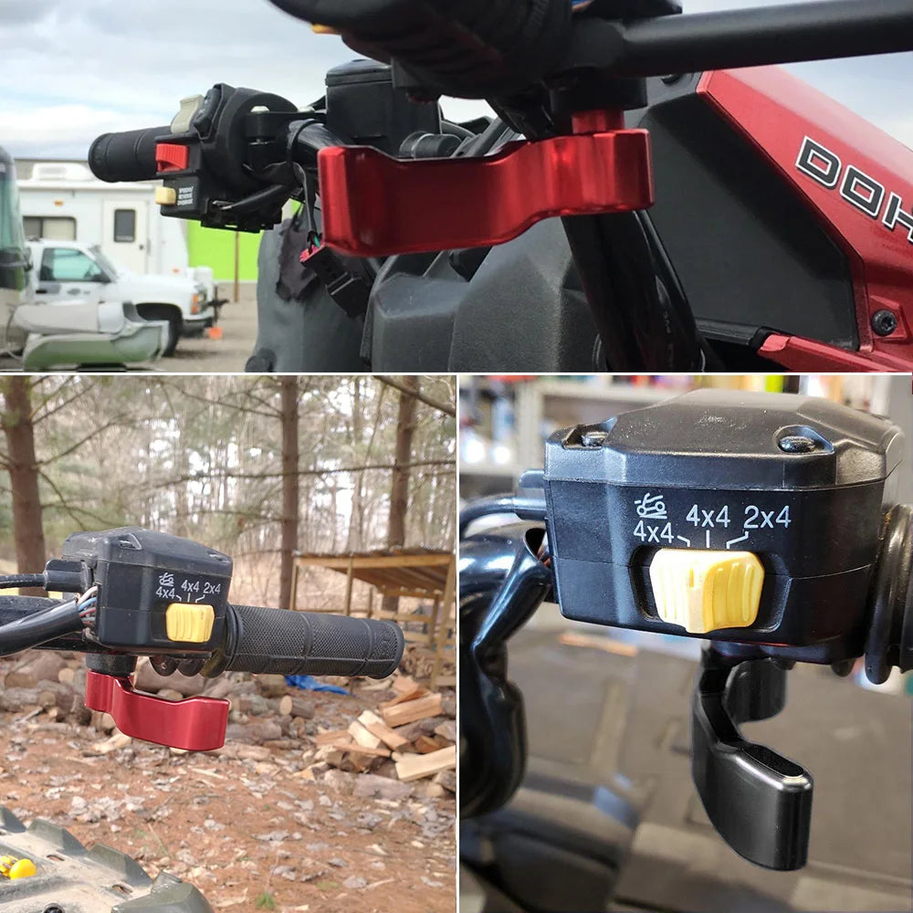 Levier accélérateur pouce quad montage