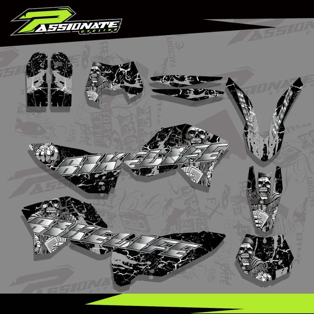 Kit Déco Graphique KTM SX SXF EXC EXCF 2007-2011 (4 Designs)