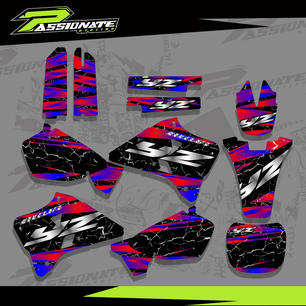 Kit Déco Graphique Yamaha YZ125 YZ250 1996-2001 (4 Designs)