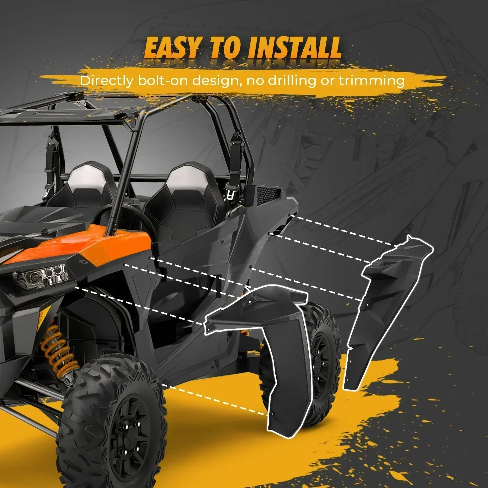 Élargisseurs d'ailes Polaris RZR Turbo S