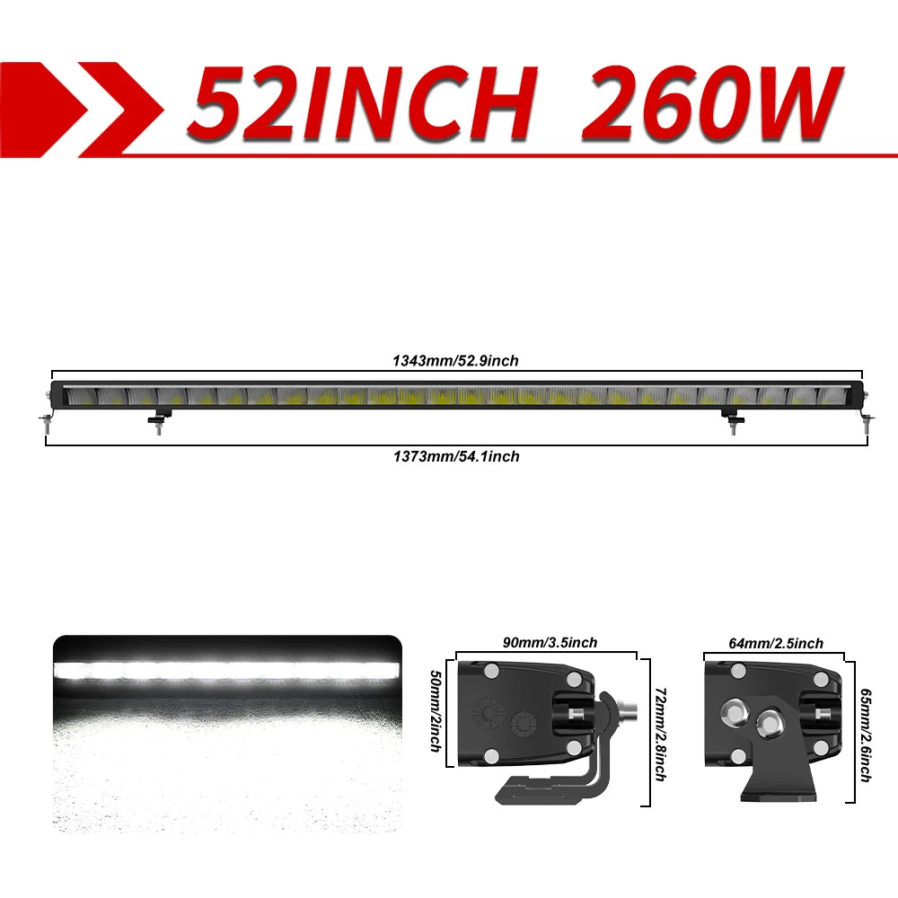 Barre LED Quad SSV 42" Combo Homologuée ECE (12V 24V)