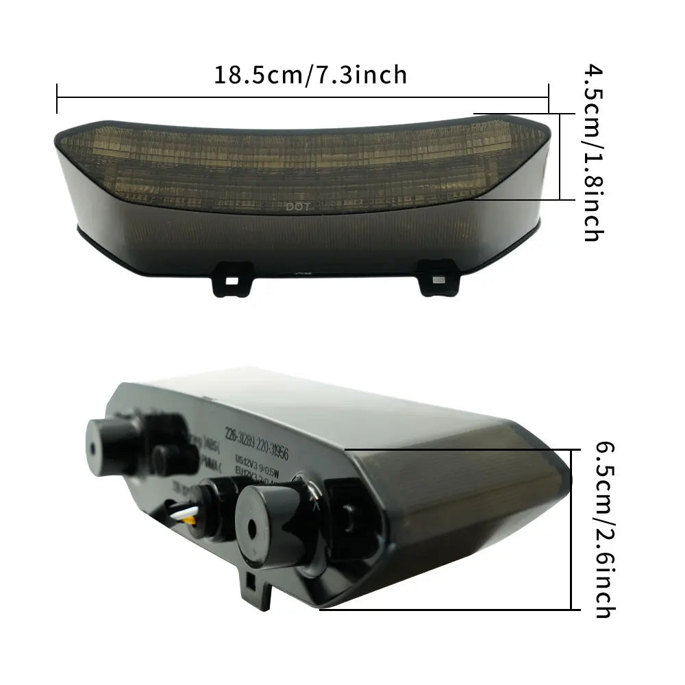 Feu arrière LED quad YFZ450R lentille
