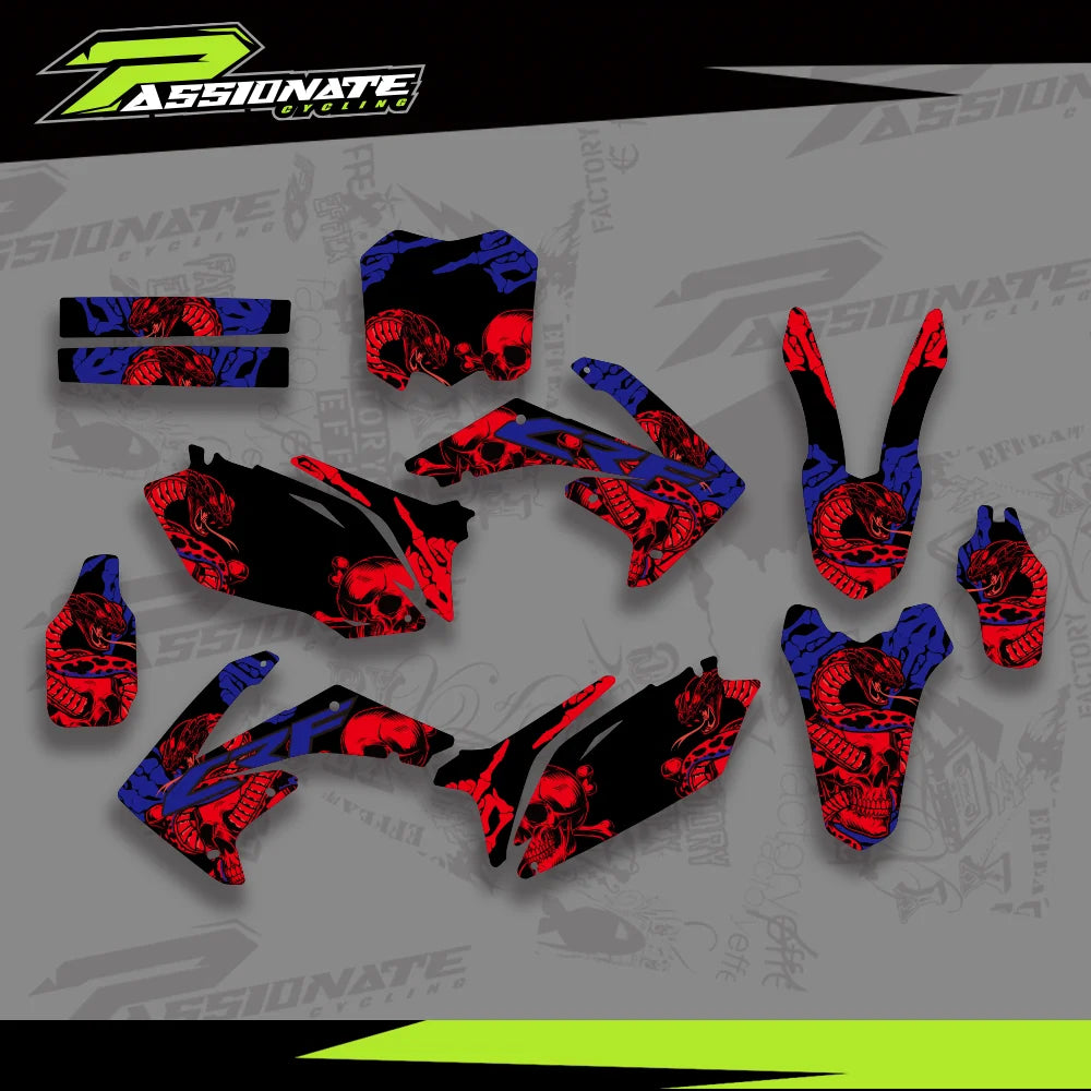 Kit Déco Graphique Honda CRF250 CRF450 (4 Designs)