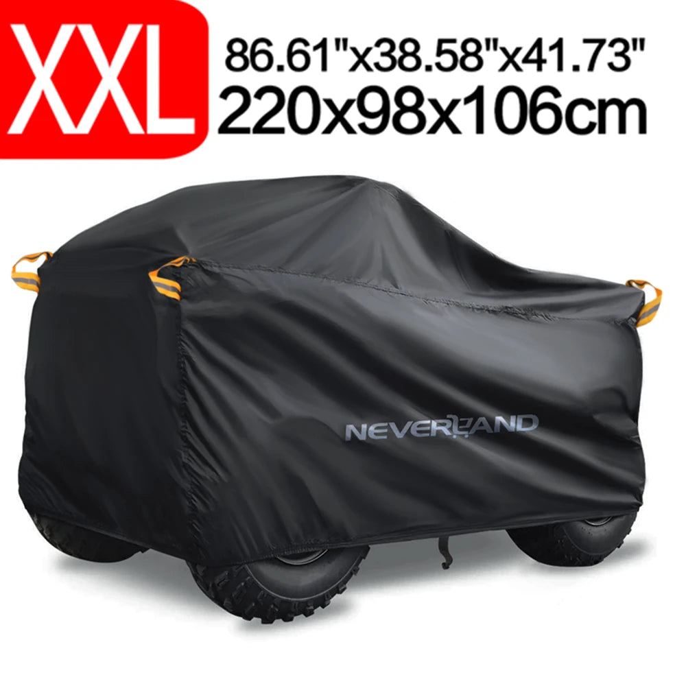 Housse Quad Étanche 190T Noir Argent