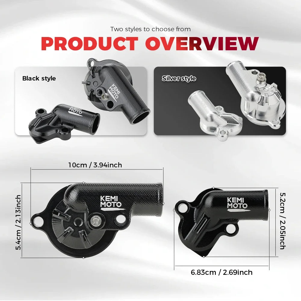 Couvre-joint pompe eau quad vue détaillée
