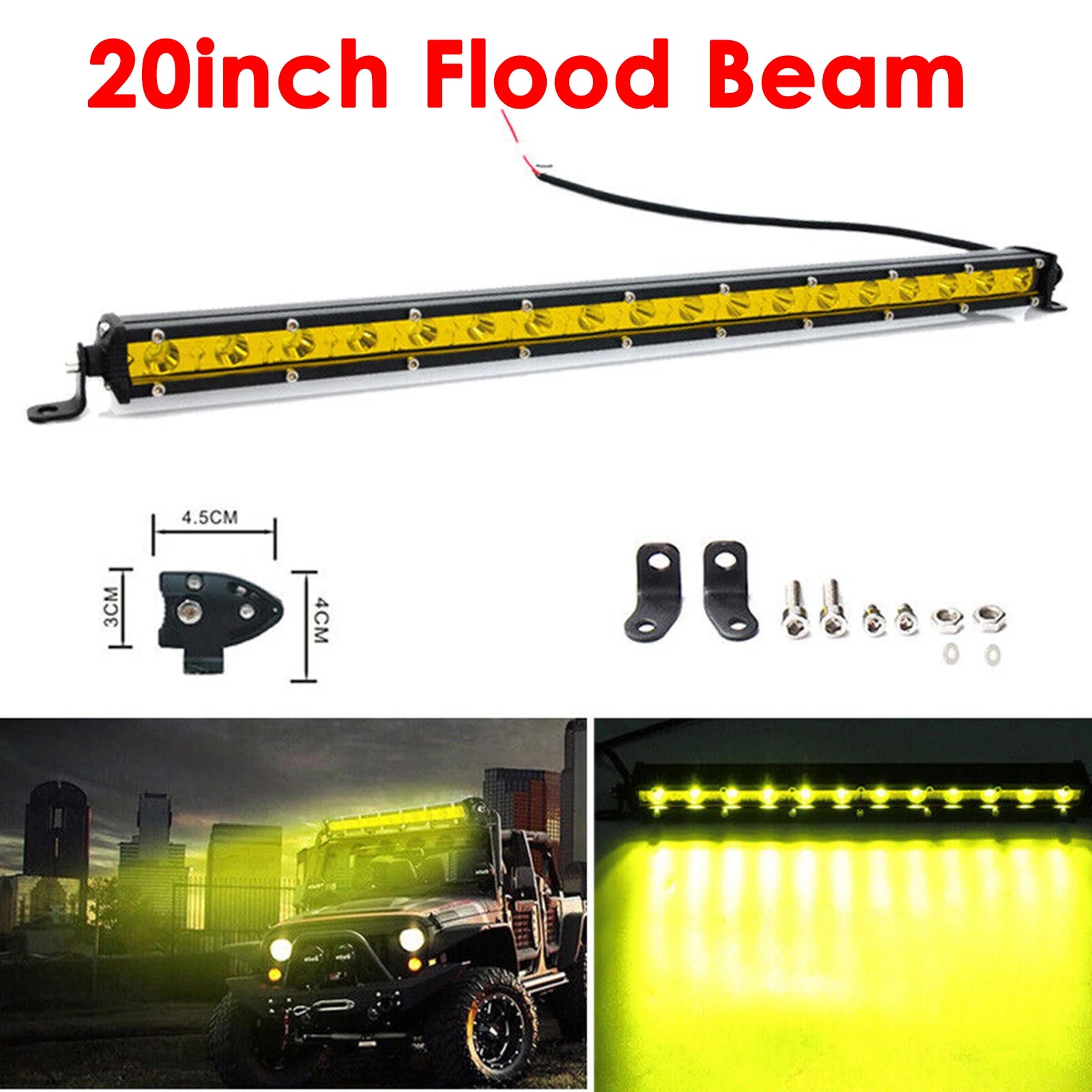 Barre LED Quad SSV Antibrouillard (7" à 50")