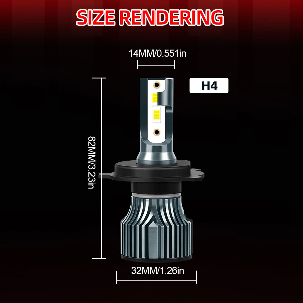 Ampoules LED H4 Tout-en-Un Can-Am Ryker (160W)