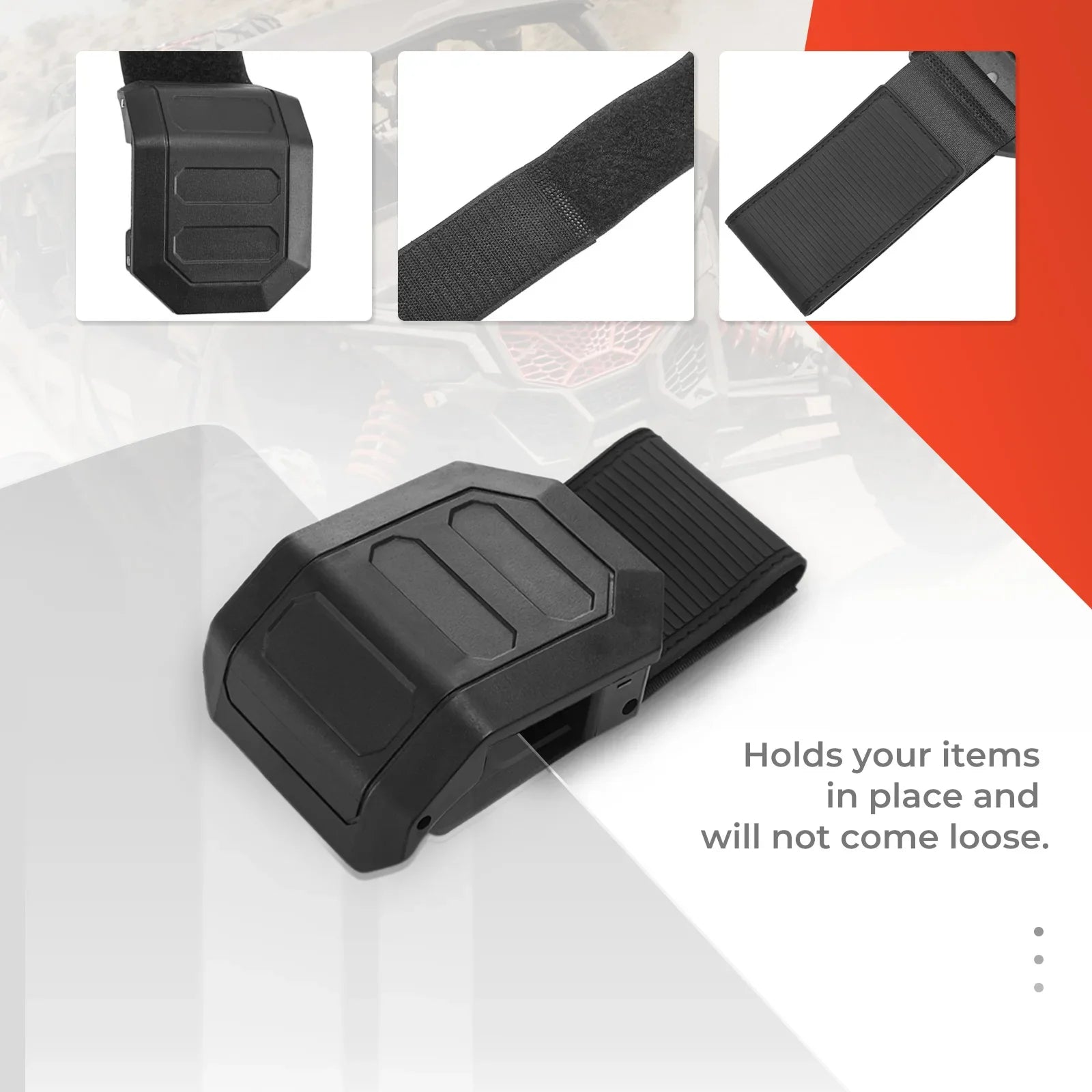Pince fixation pare-brise SSV robuste