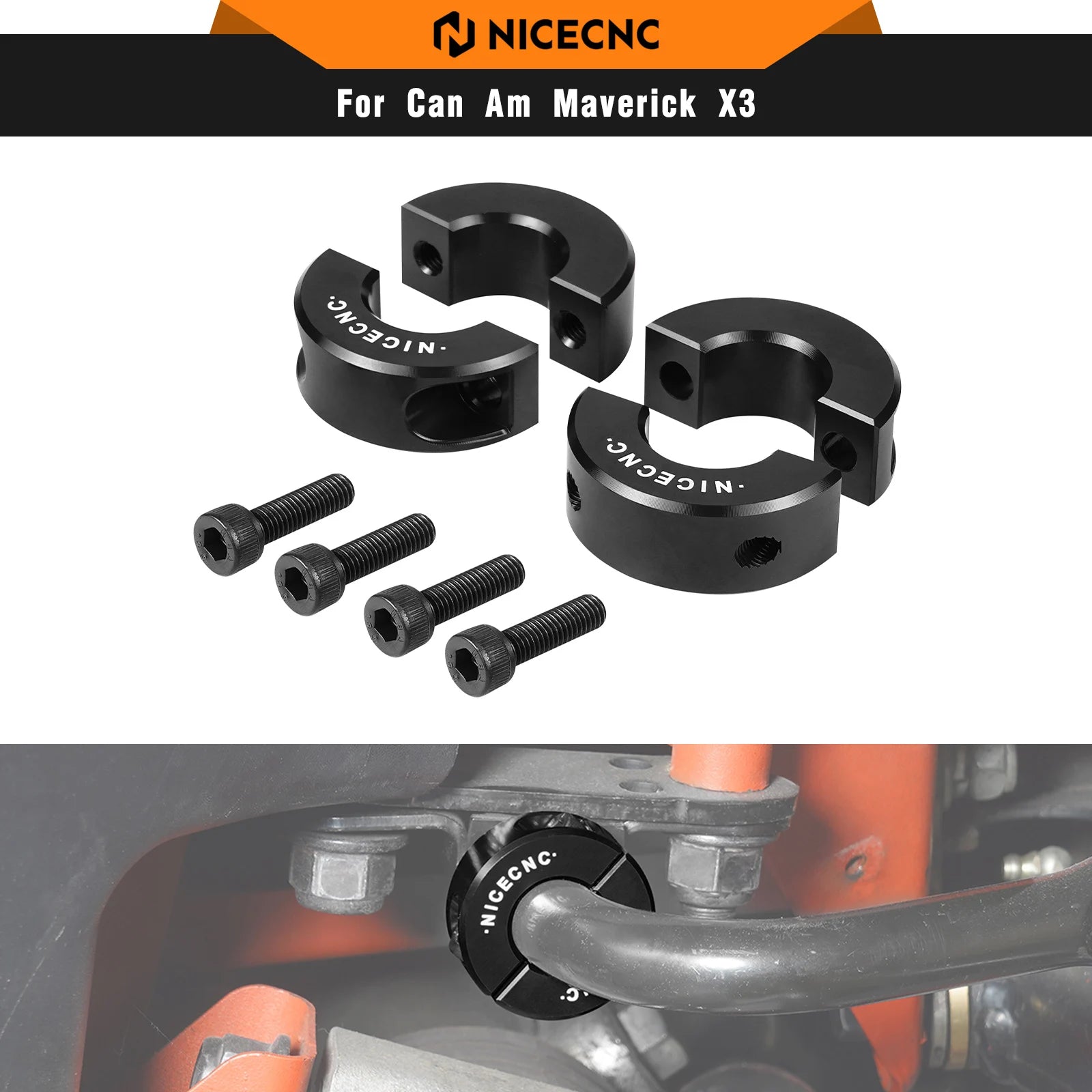 Colliers barre stabilisatrice SSV Maverick X3