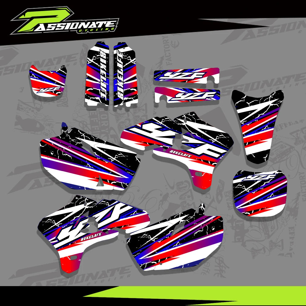 Kit Déco Graphique Yamaha YZ250F YZ450F 2003-2005 (4 Designs)