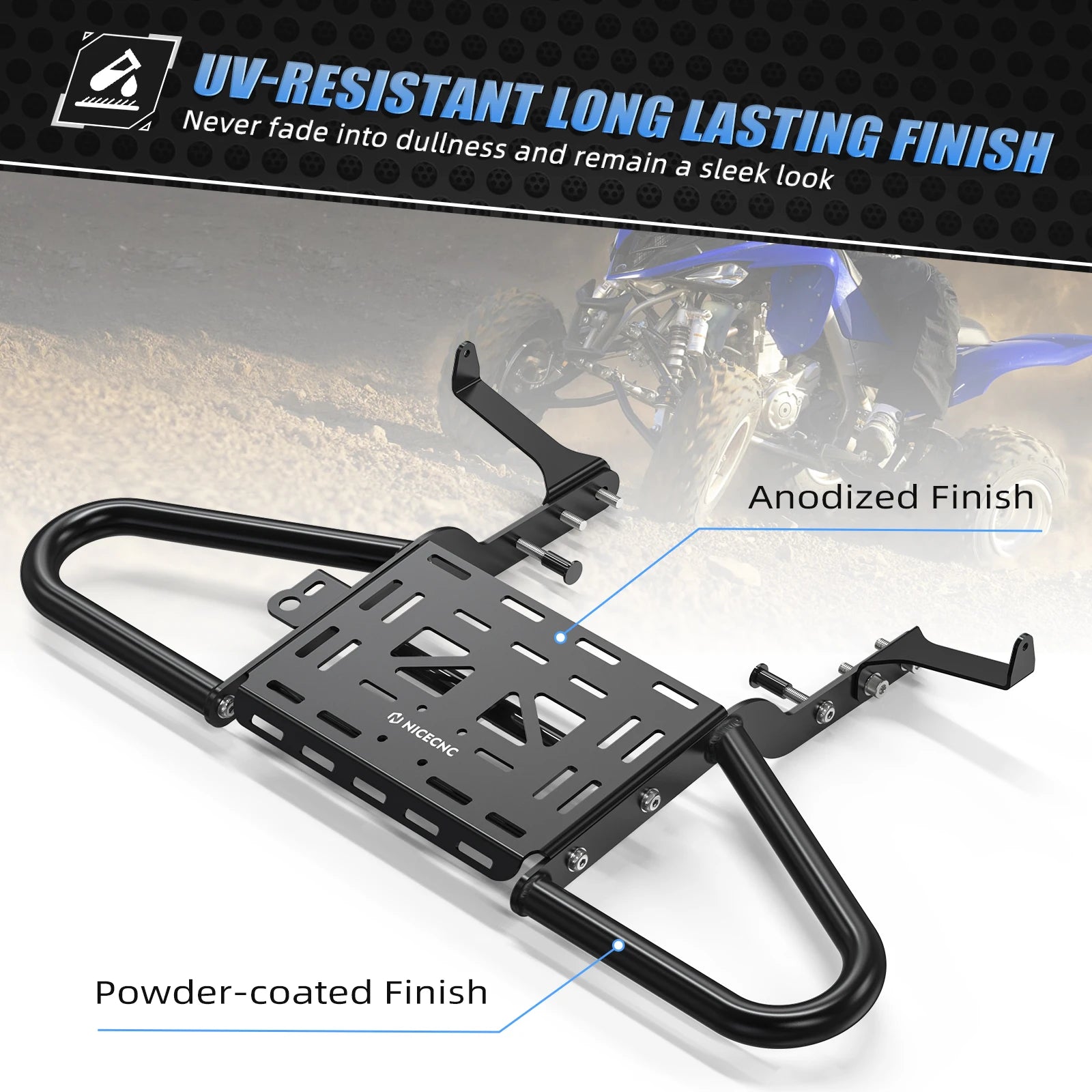 Barre appui arrière quad résistance corrosion