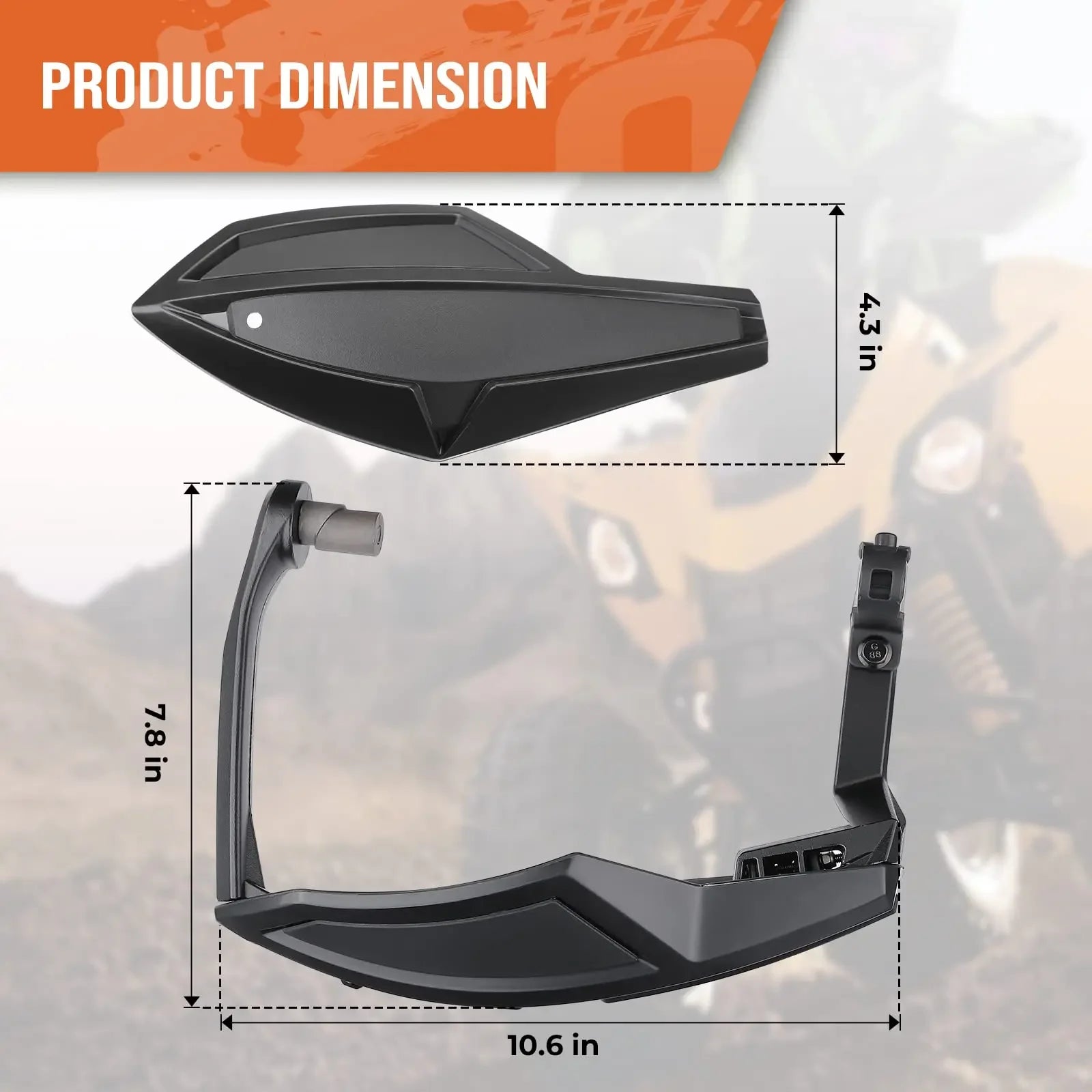 Protège-mains quad protection levier