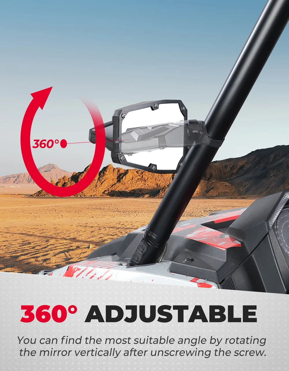 Rétroviseurs latéraux SSV RZR Maverick