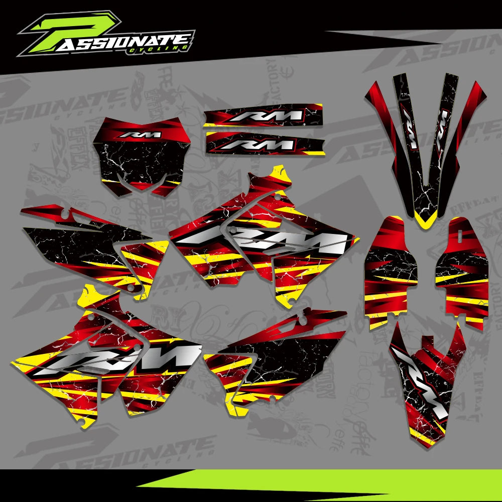 Kit Déco Graphique Résine Polisport Suzuki RM 125-250 (4 Designs)