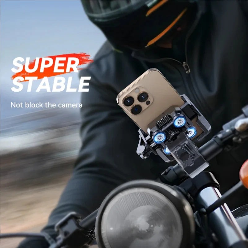 Support Téléphone Moto Anti-Vibrations Universel