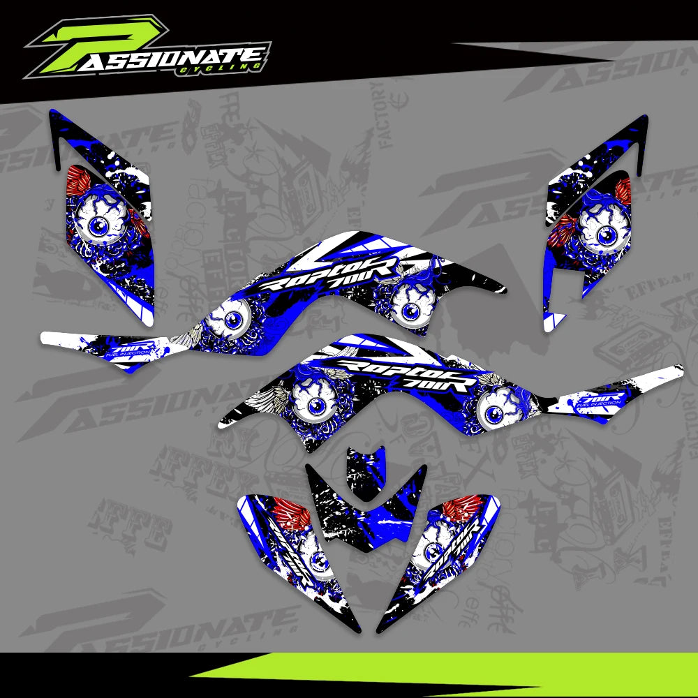 Kit déco quad Raptor 700 vue détaillée