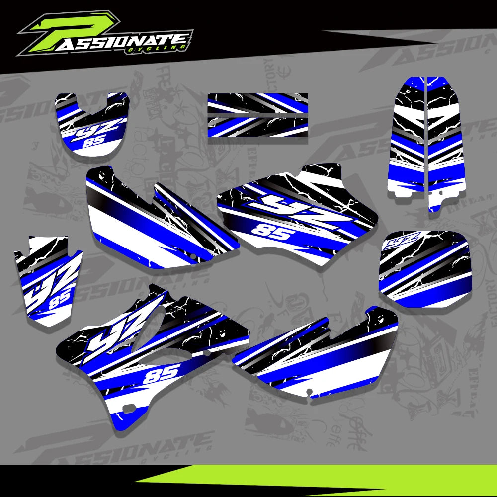 Kit Déco Graphique Yamaha YZ85 2002-2014 (4 Designs)