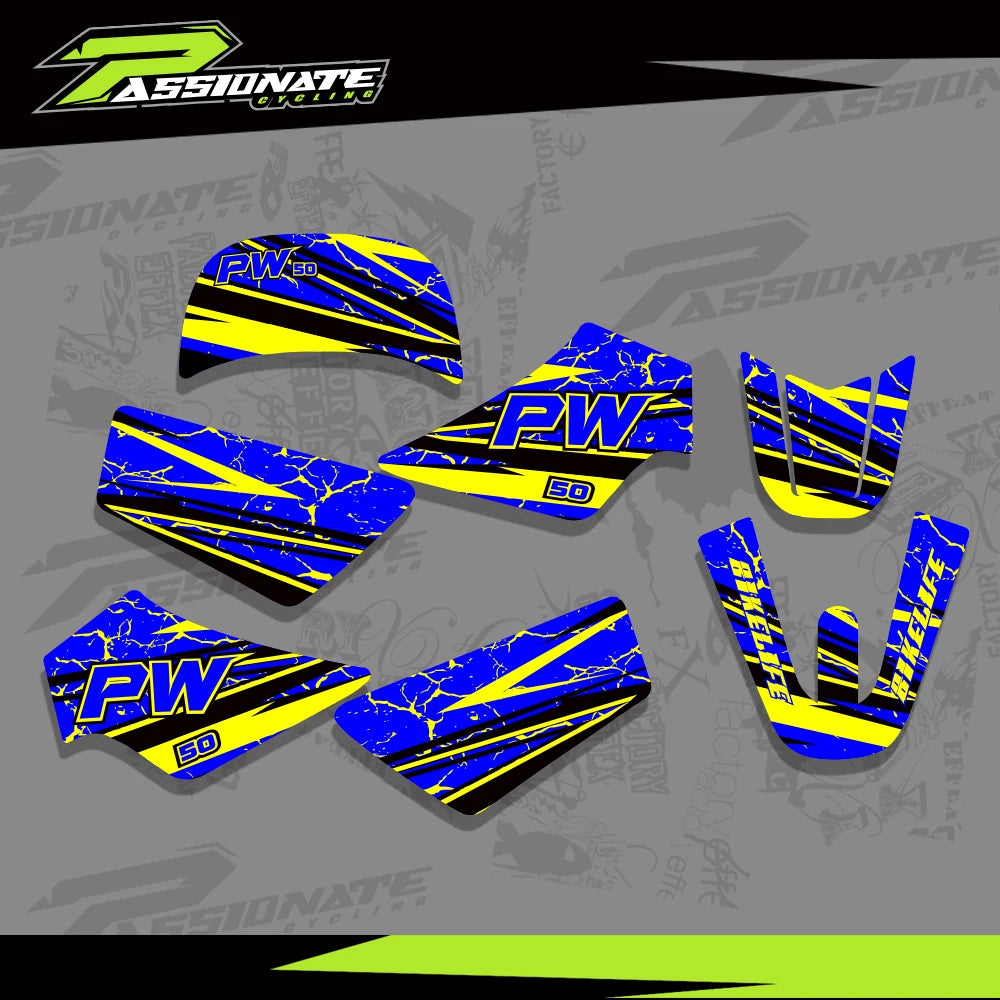 Kit Déco Graphique Yamaha PW50 Pit Bike (4 Designs)