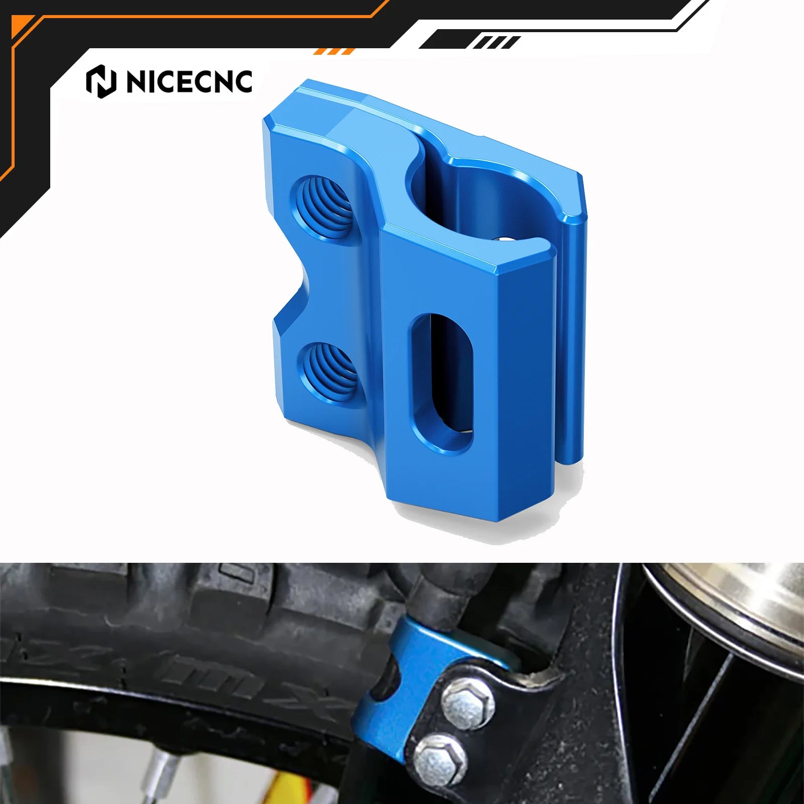 Support de Serrage Tuyau de Frein Yamaha YZ WR (2 Coloris)