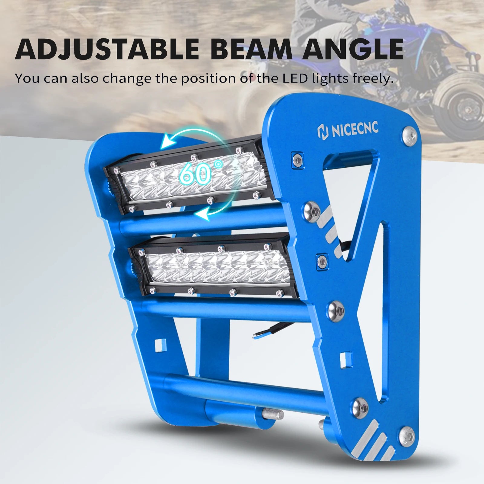 Pare-chocs avant LED quad YFZ450 noir