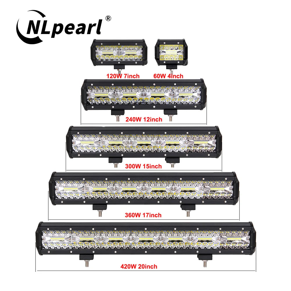 Barre LED spot inondation quad ATV