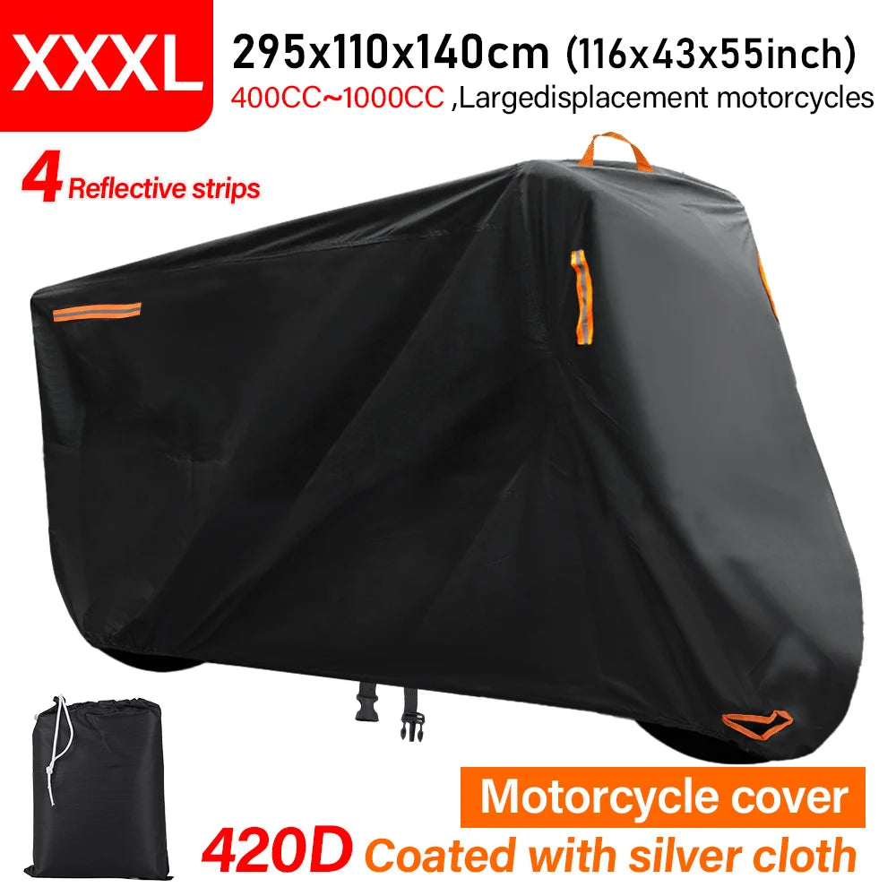 Housse de Protection Épaisse Quad ATV 420D Noire (3XL)