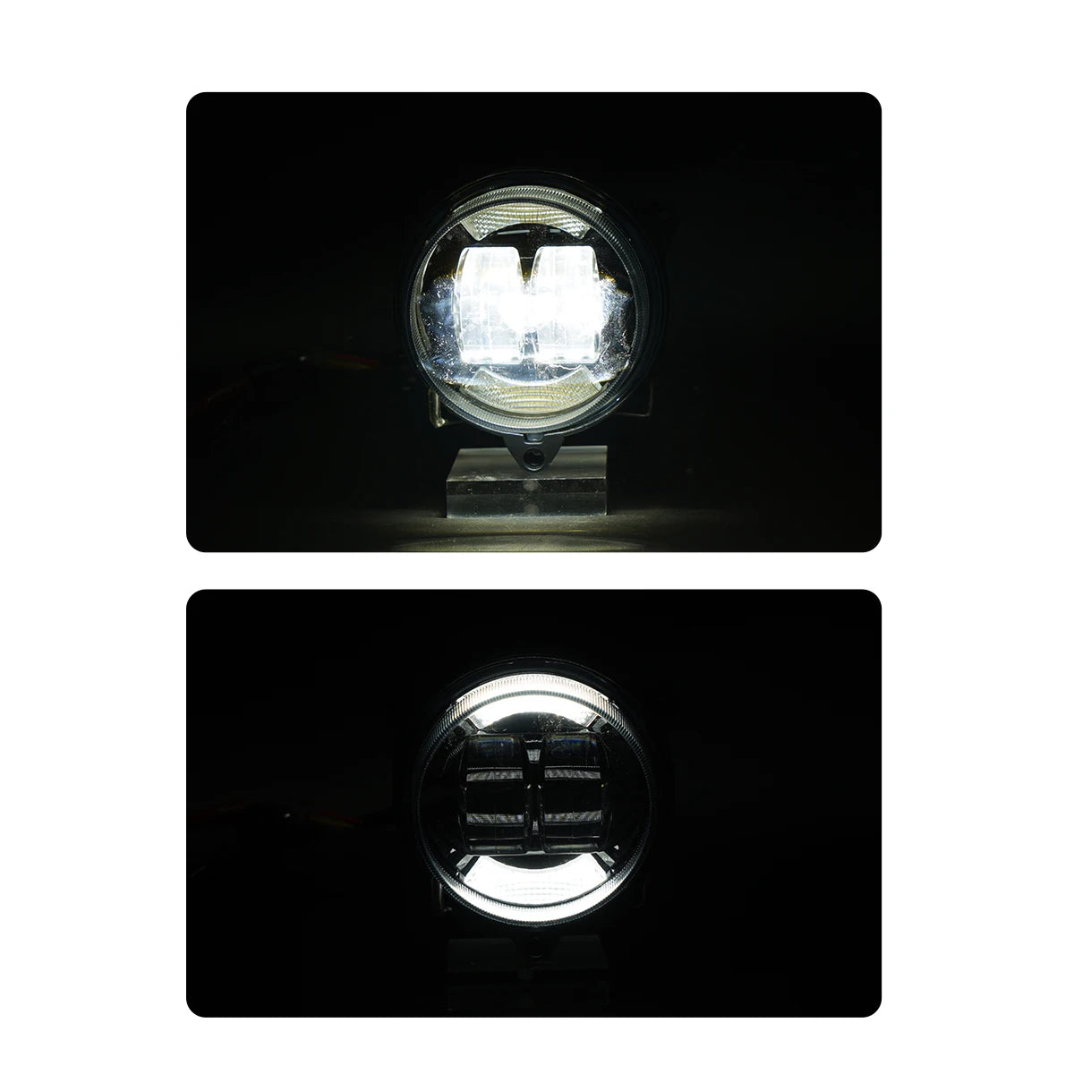Phare LED H4 Halo quad monté