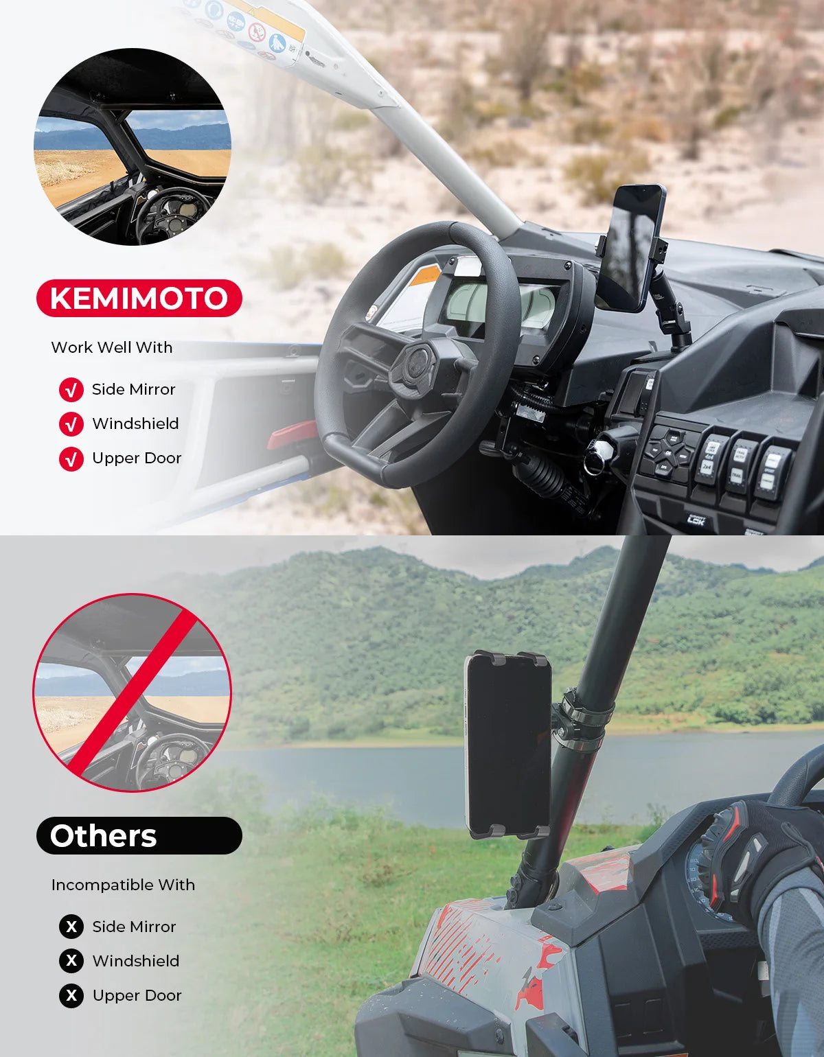 Support téléphone SSV Maverick X3 MAX