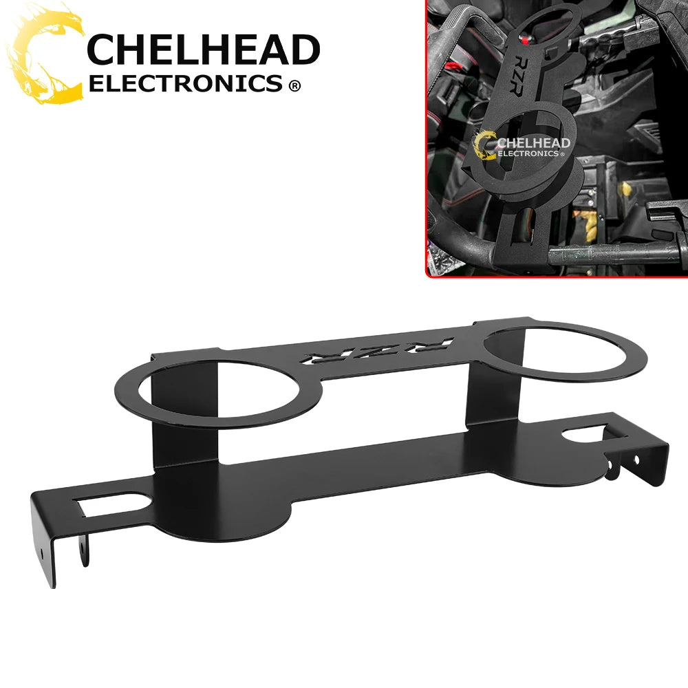 Porte-gobelet barre poubelle quad RZR PRO R