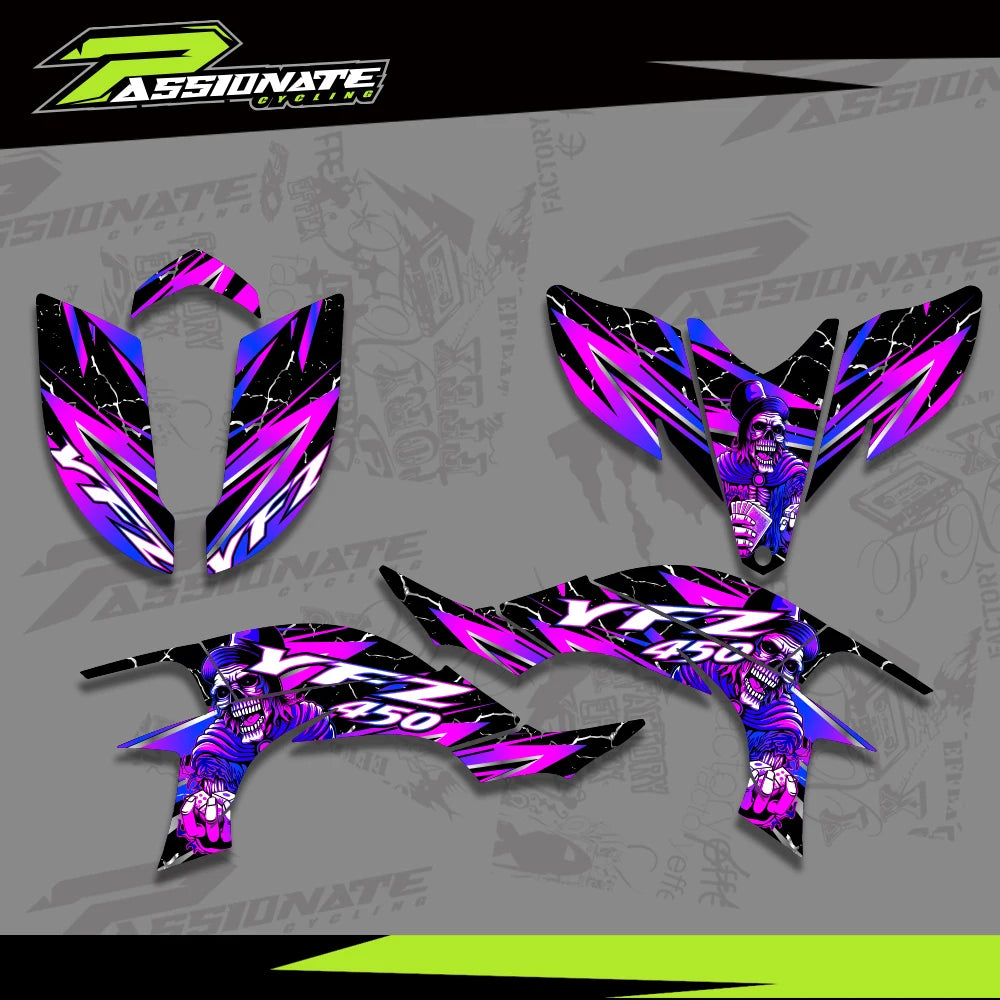 Kit déco quad YFZ450R vue détaillée