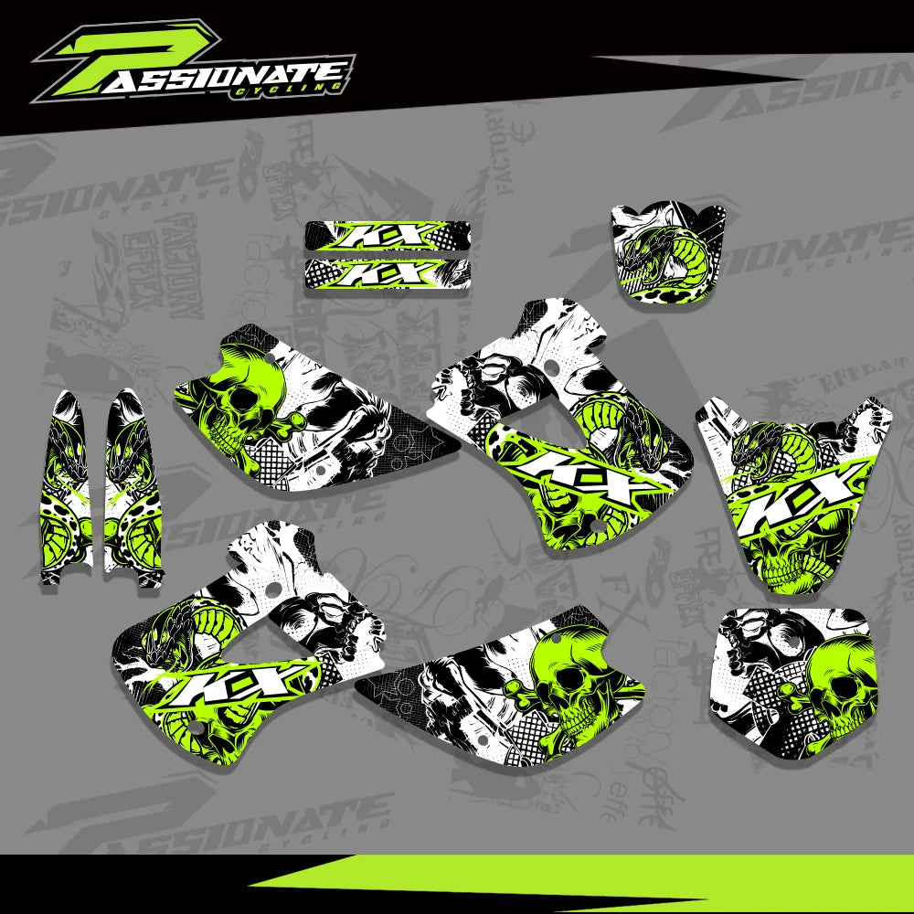 Kit Déco Graphique Kawasaki KX85 KX100 (4 Designs)
