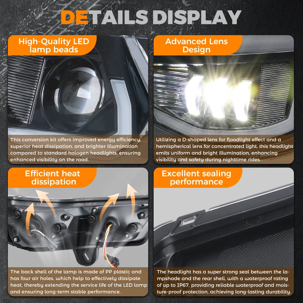 Kit phares LED clignotant Can-Am Defender HD8