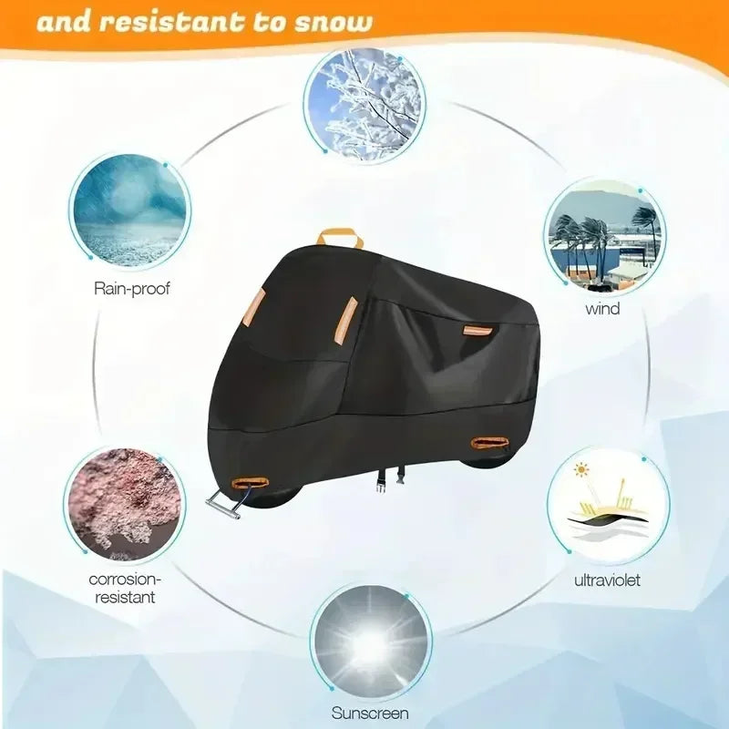 Housse de Protection Moto Polyester Épais (6 Tailles)