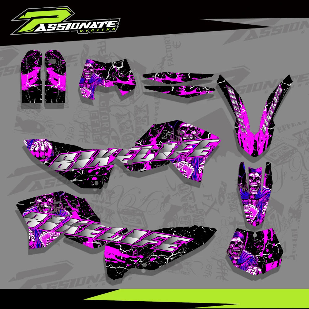 Kit Déco Graphique KTM SX SXF EXC EXCF 2007-2011 (4 Designs)