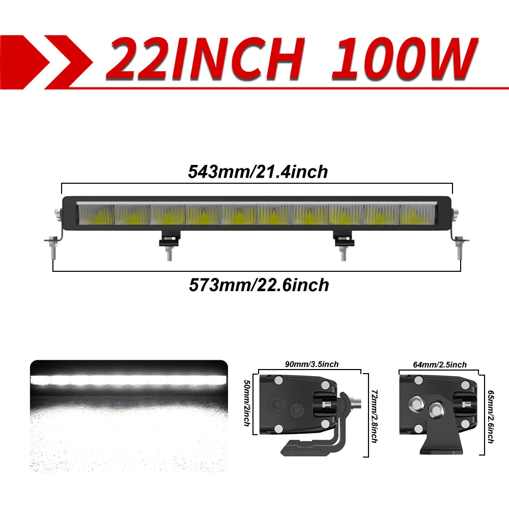Barre LED Quad SSV 42" Combo Homologuée ECE (12V 24V)