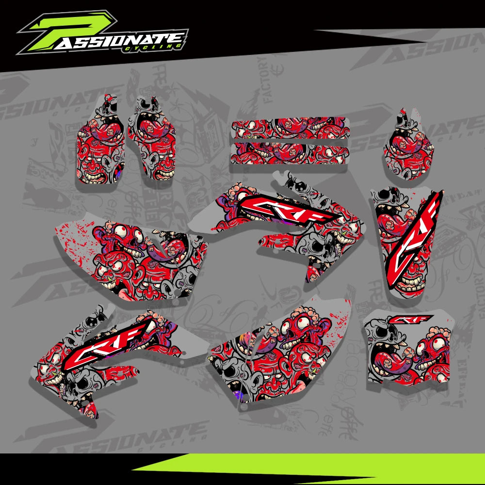 Kit Déco Graphique Honda CRF250 CRF250R (4 Designs)