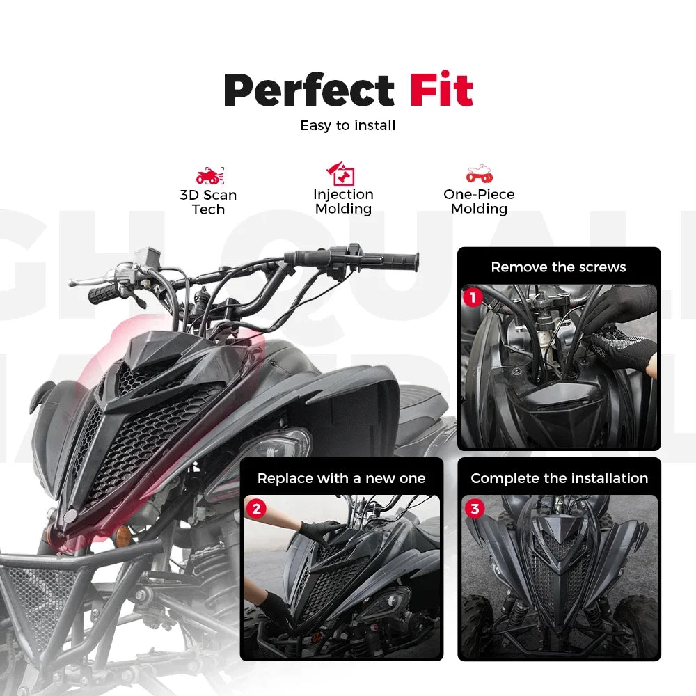 Panneau grille cache nez quad Raptor
