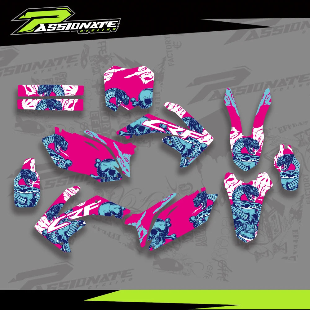Kit Déco Graphique Honda CRF250 CRF450 (4 Designs)