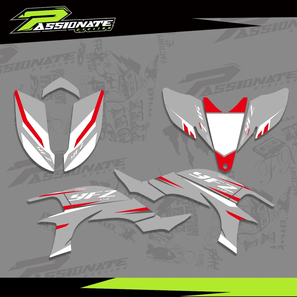 Kit déco quad YFZ450R vue détaillée