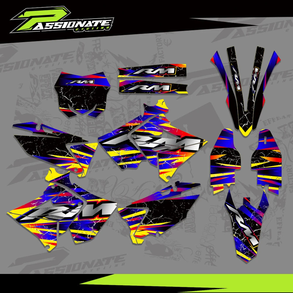 Kit Déco Graphique Résine Polisport Suzuki RM 125-250 (4 Designs)