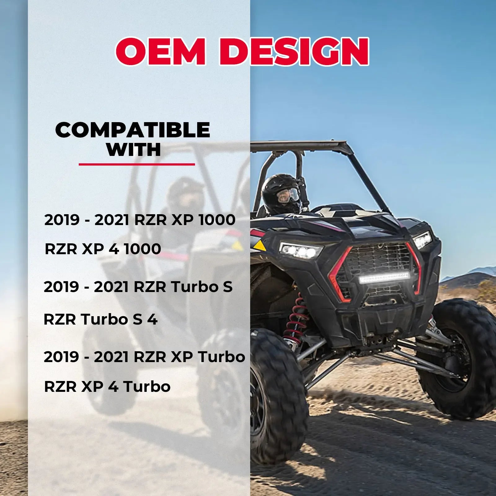 Grille avant éclairage LED Polaris RZR