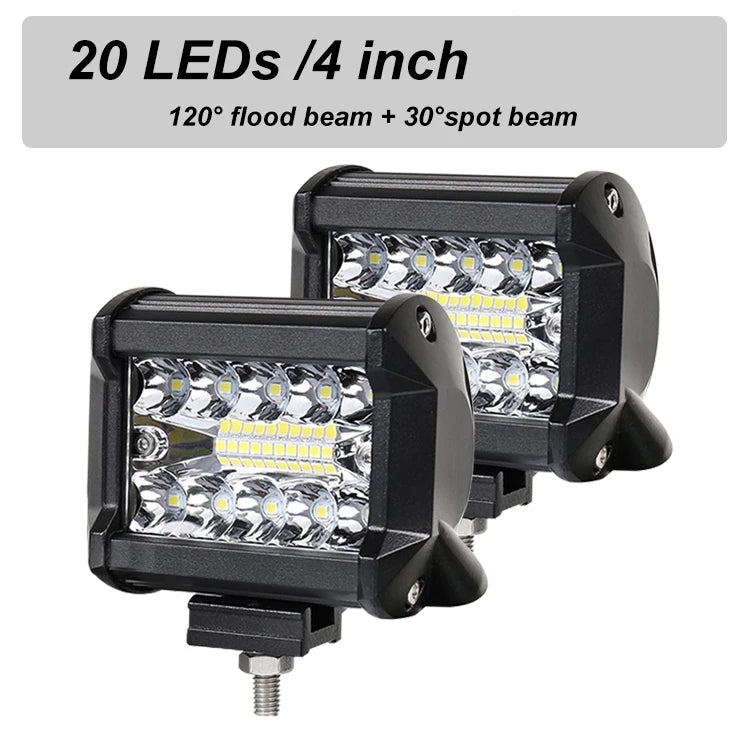 Barre LED Spot Inondation Quad ATV UTV