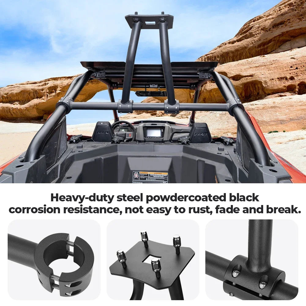 Support roue secours SSV RZR vue détaillée
