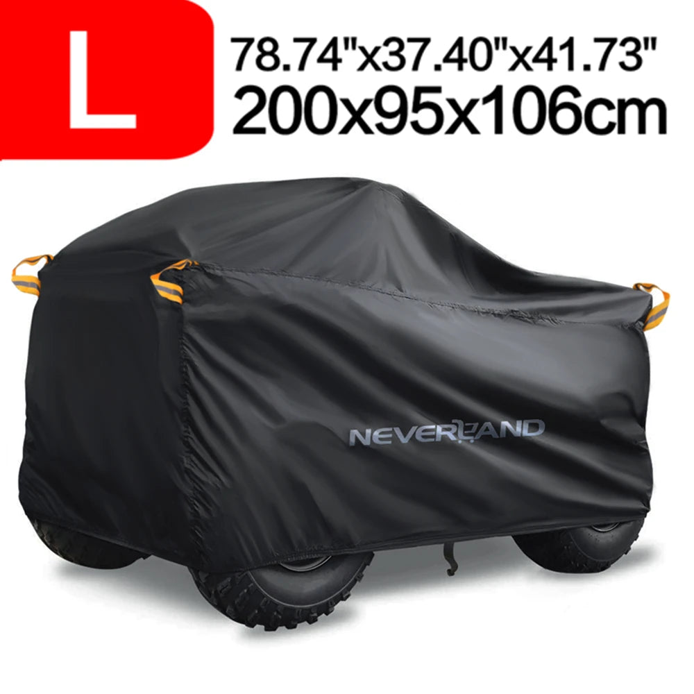 Housse Quad Étanche 190T Noir Argent