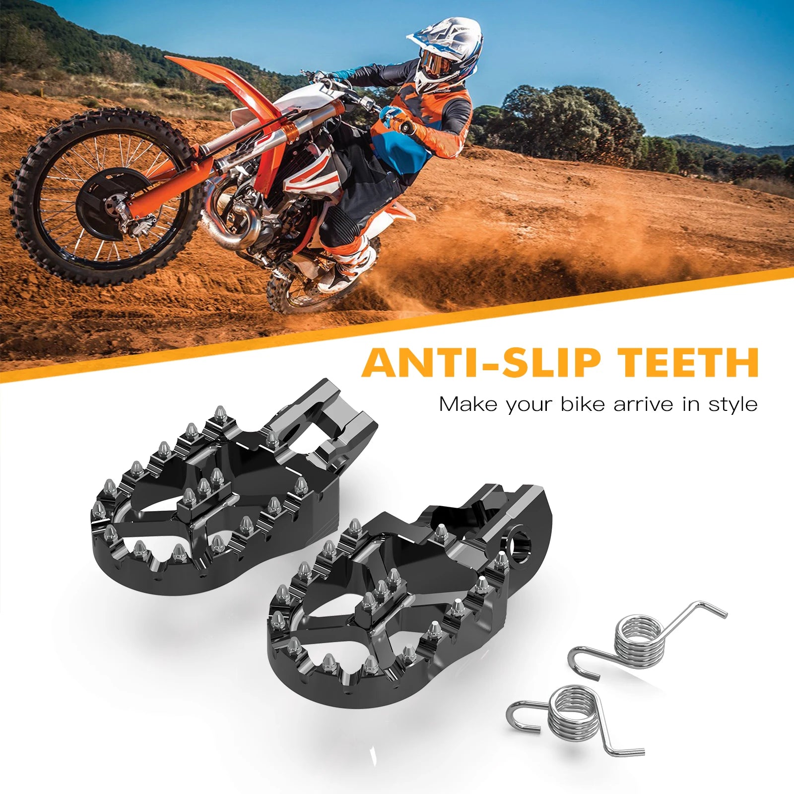 Repose-Pieds 57mm KTM EXC SX SXF XC (5 Coloris)