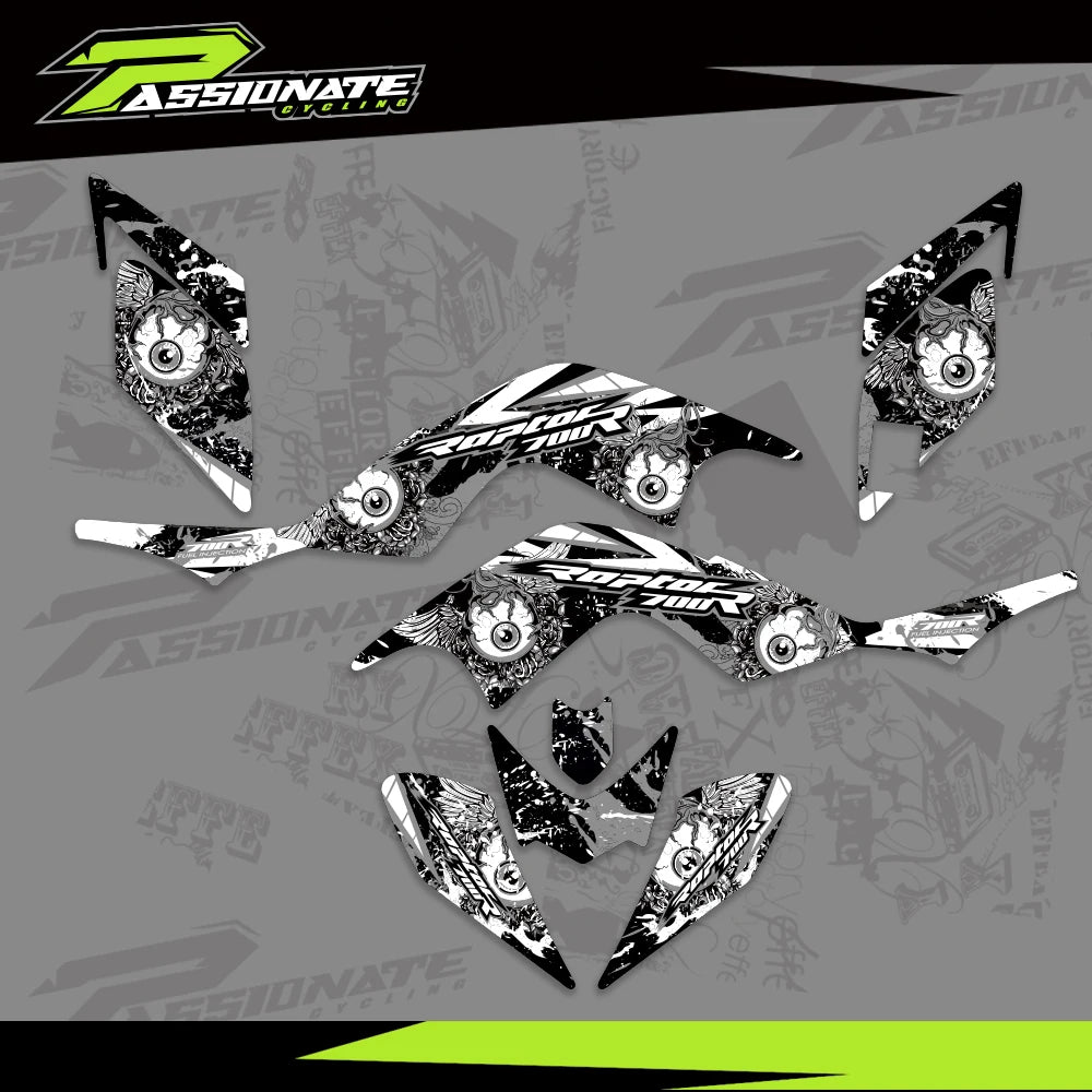 Kit déco quad Raptor 700 fond