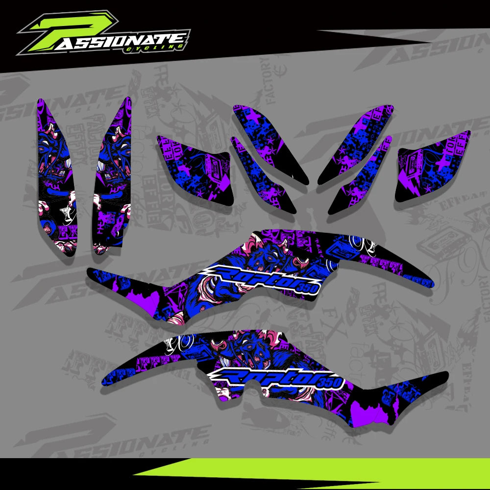 Kit déco quad Raptor 350 pose