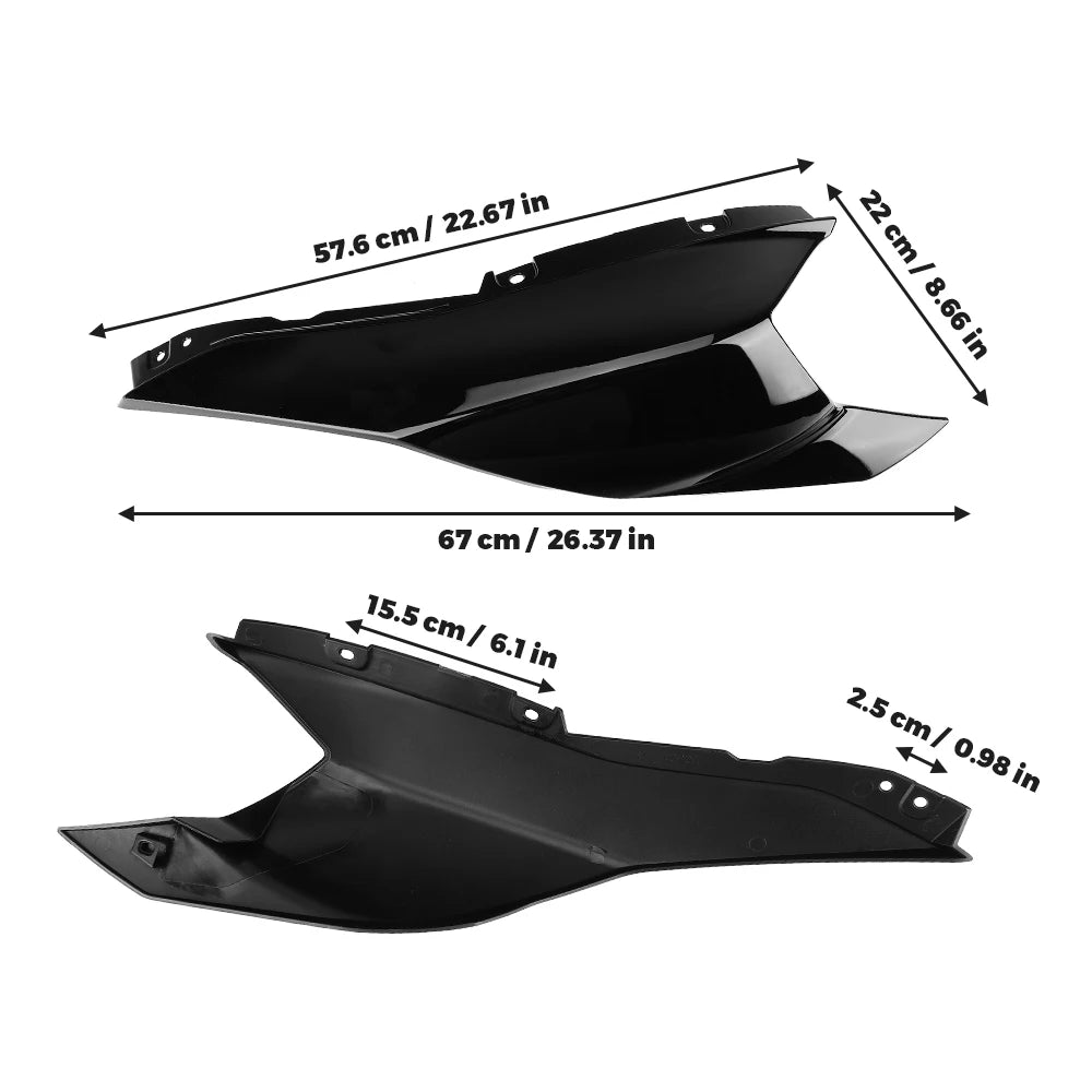 Panneaux de Carénage Plastique Noir Brillant Can-Am Ryker