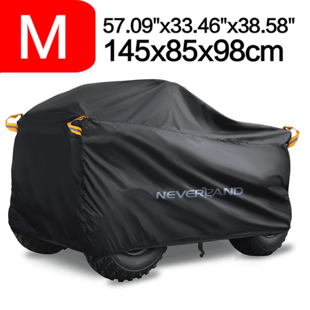 Housse Quad Étanche 190T Noir Argent